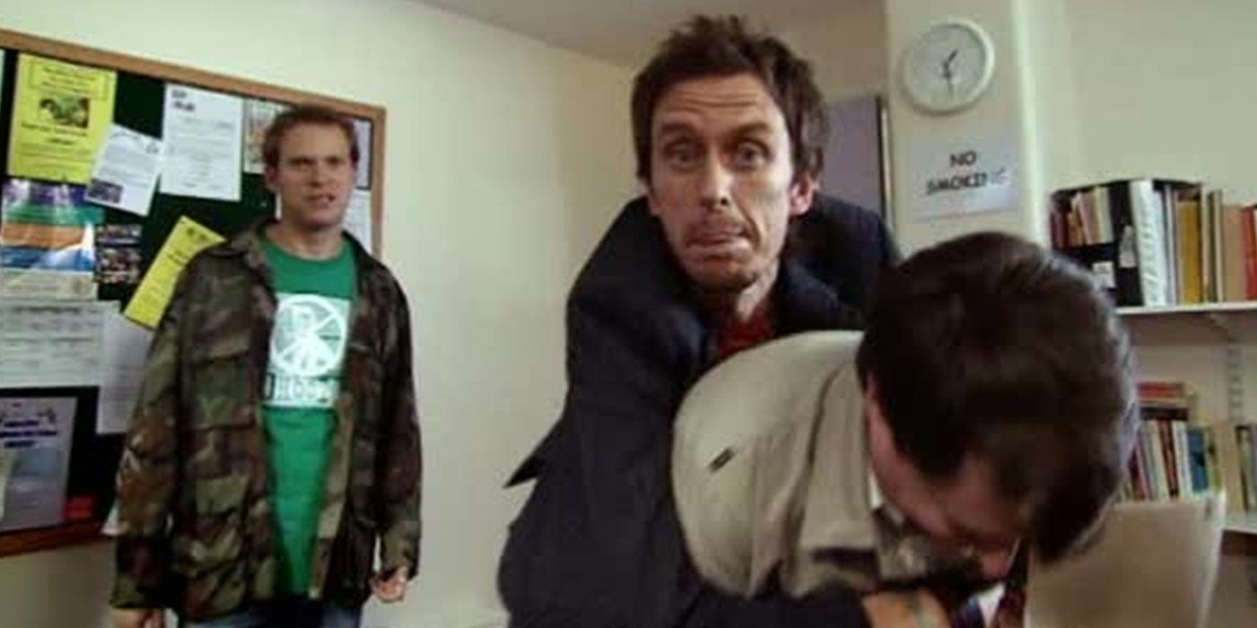 Super Hans tries to get Mark sectioned in Peep Show