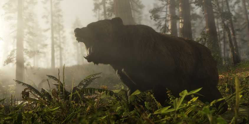 Bharati Grizzly Bear roaring in Red Dead Redemption