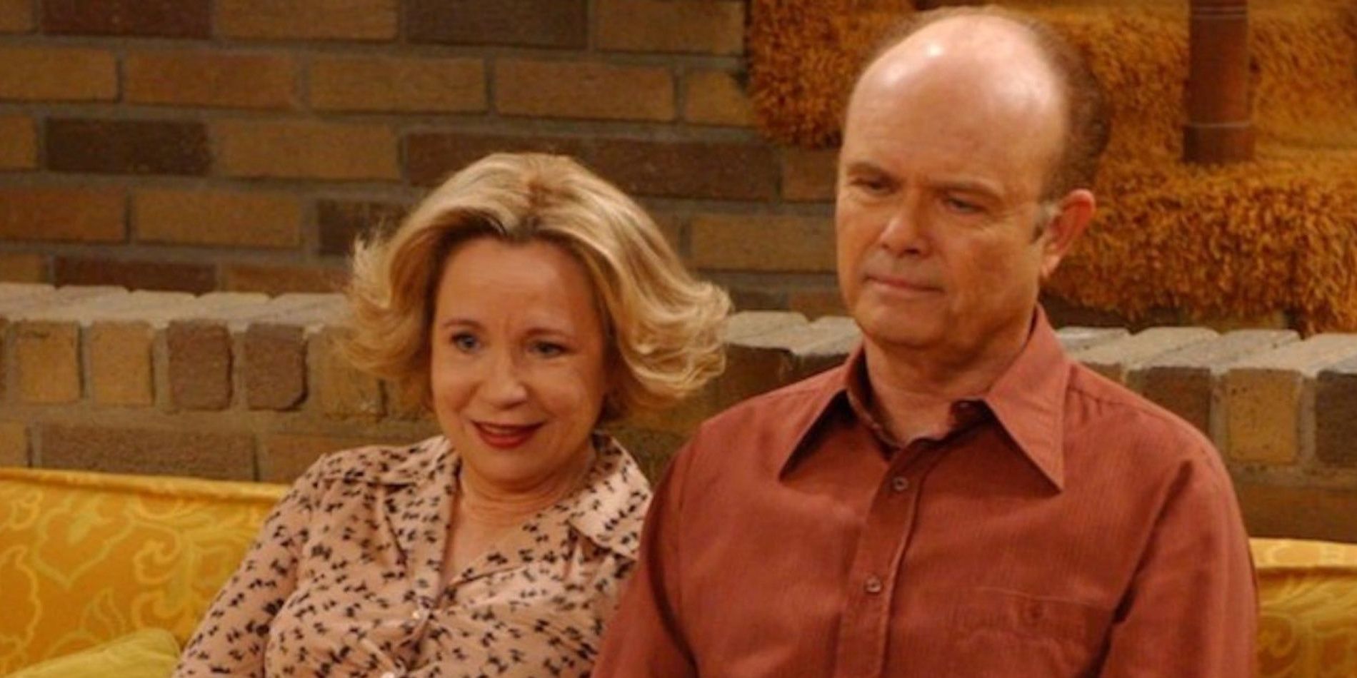 Red and Kitty sitting on the couch in That 70s Show