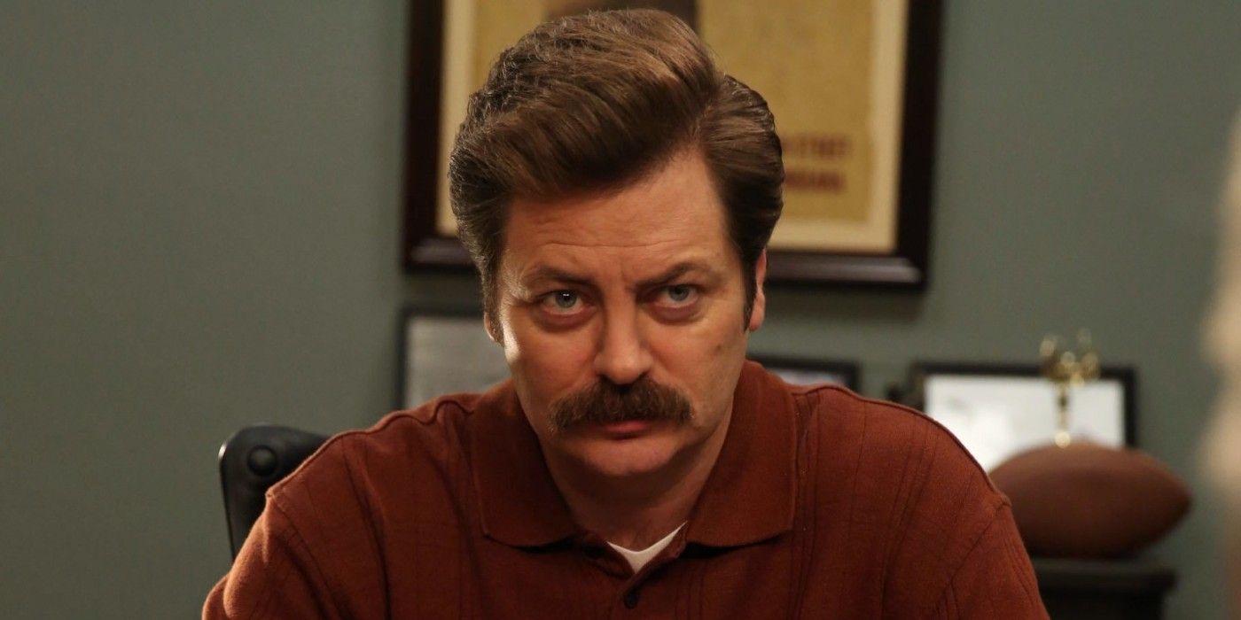 Ron Swanson in parks and rec