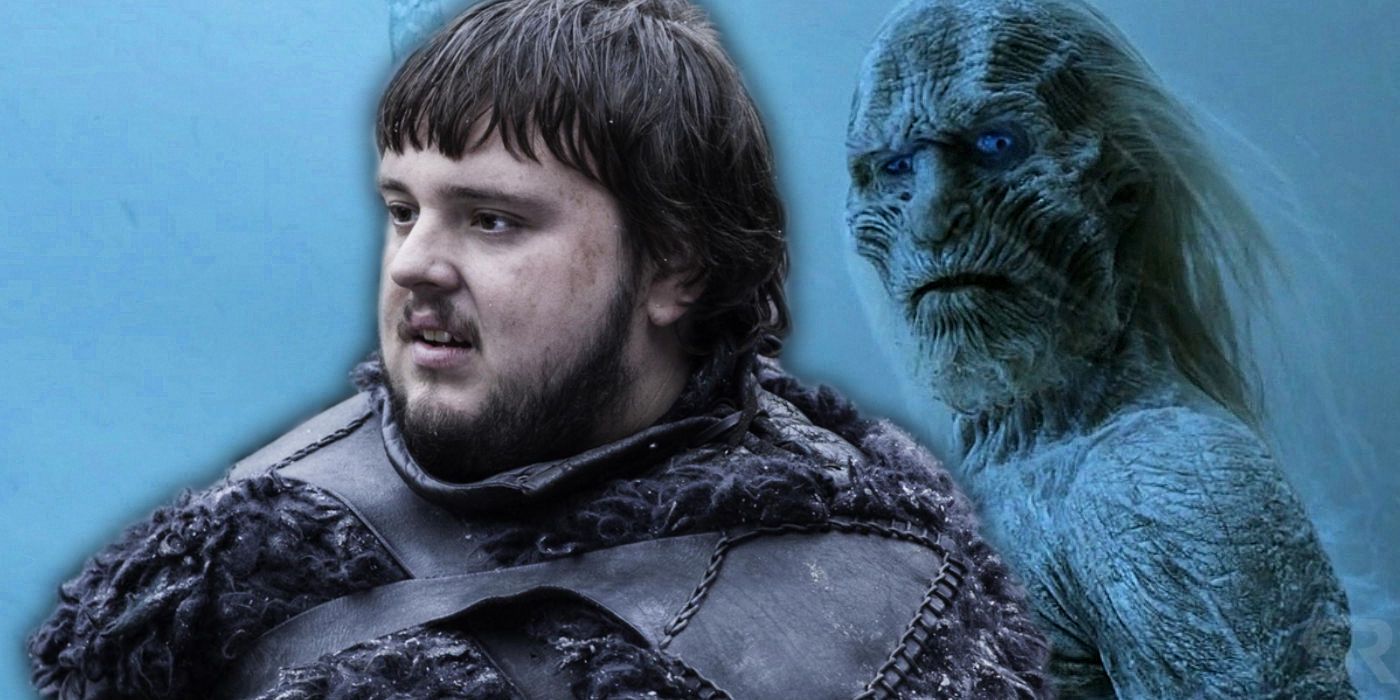 Sam in Game of Thrones Season 2 with White Walker