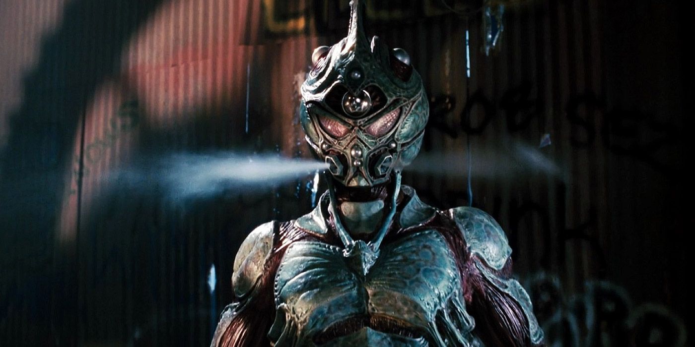 Sean Barker in the superpowered Guyver suit, in the 1991 film
