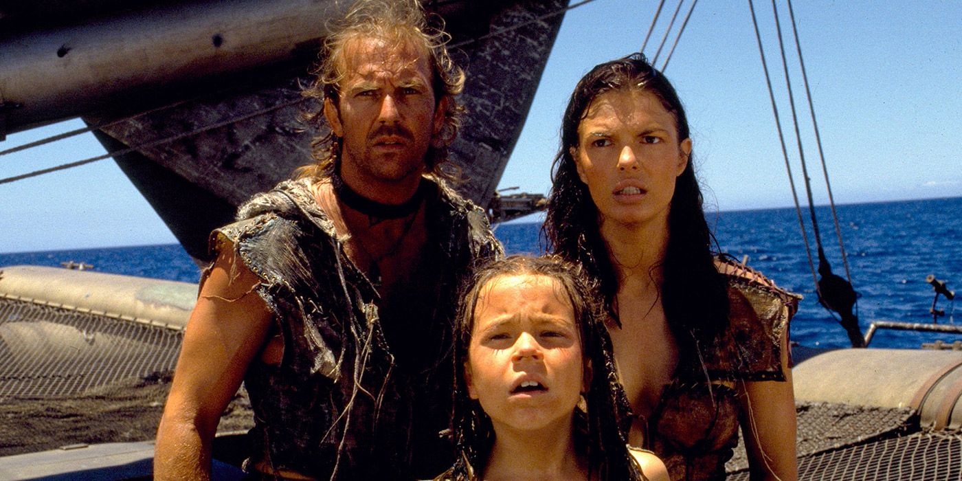 The Mariner, Helen and Enola on board his ship in Waterworld