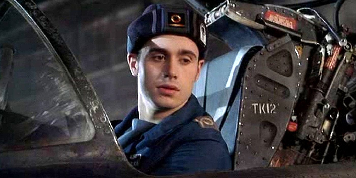 Lieutenant Blair in his fighter craft cockpit in Wing Commander