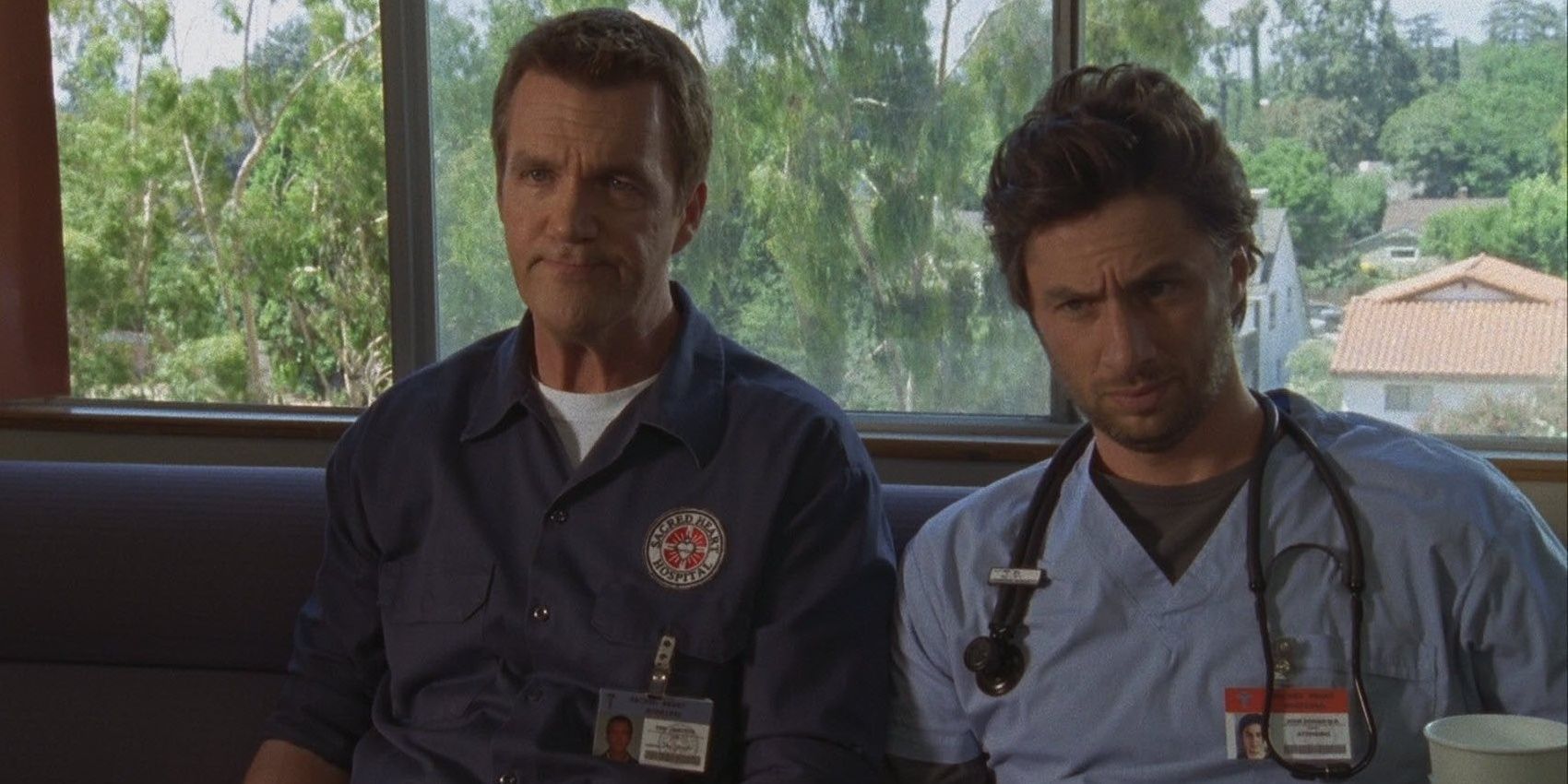 Scrubs JD and Janitor Cropped
