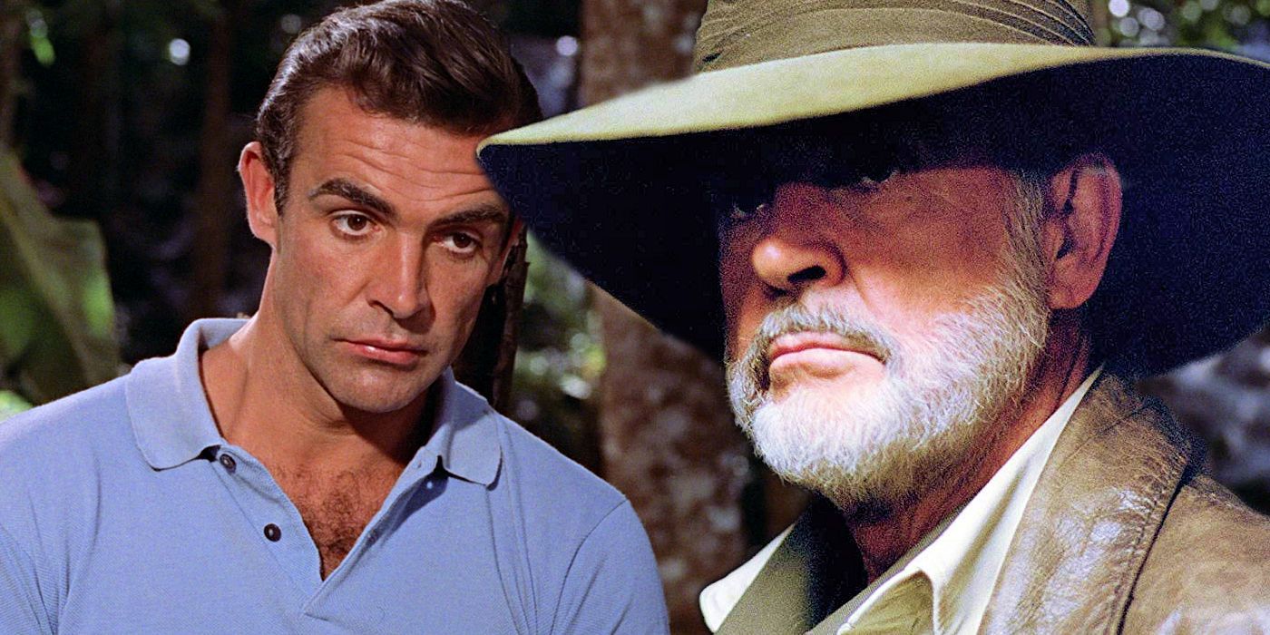 Sean Connery in Dr No and League of Extraordinary Gentlemen