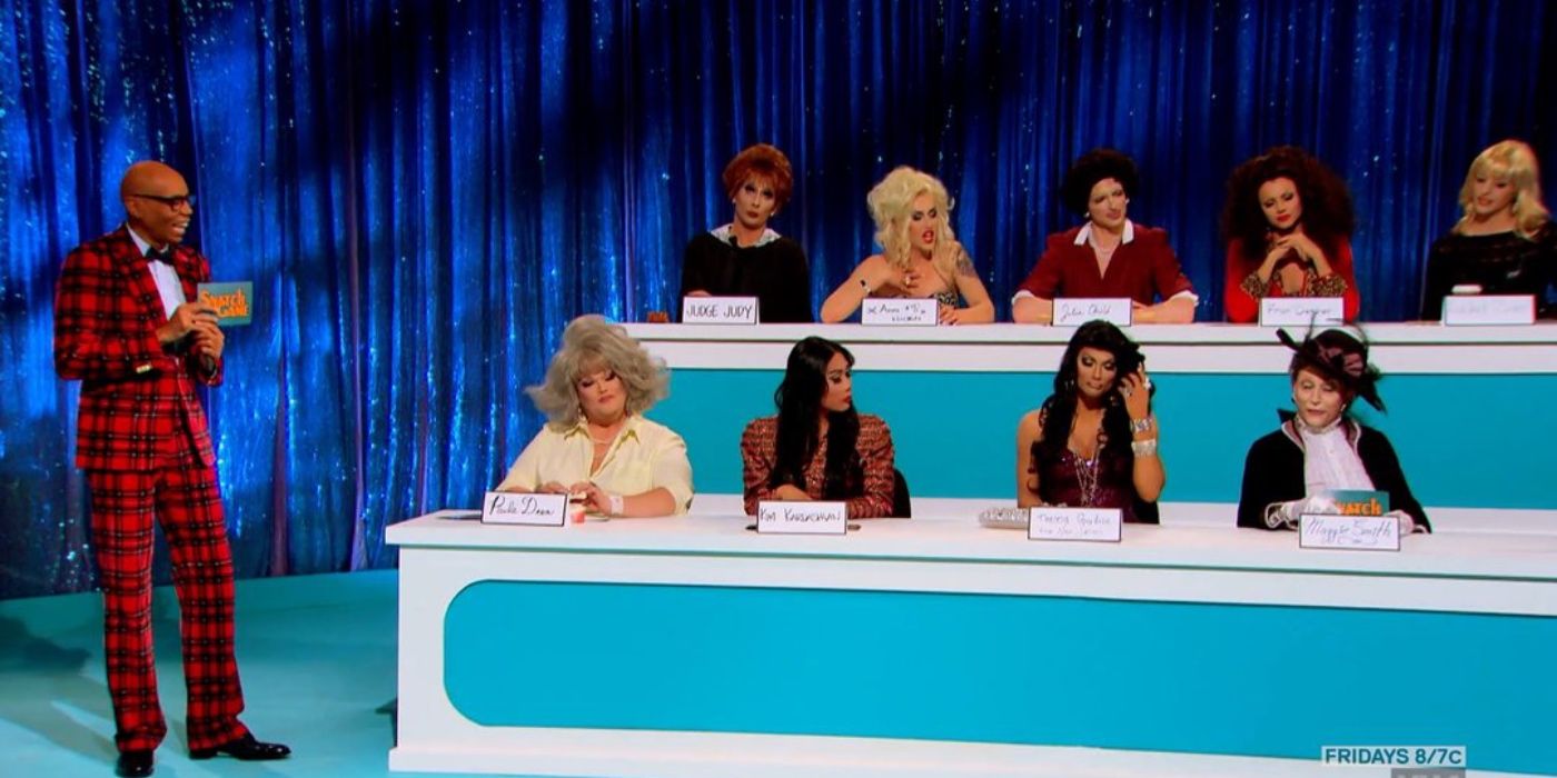 The season 6 cast of RuPaul's Drag Race plays the Snatch Game