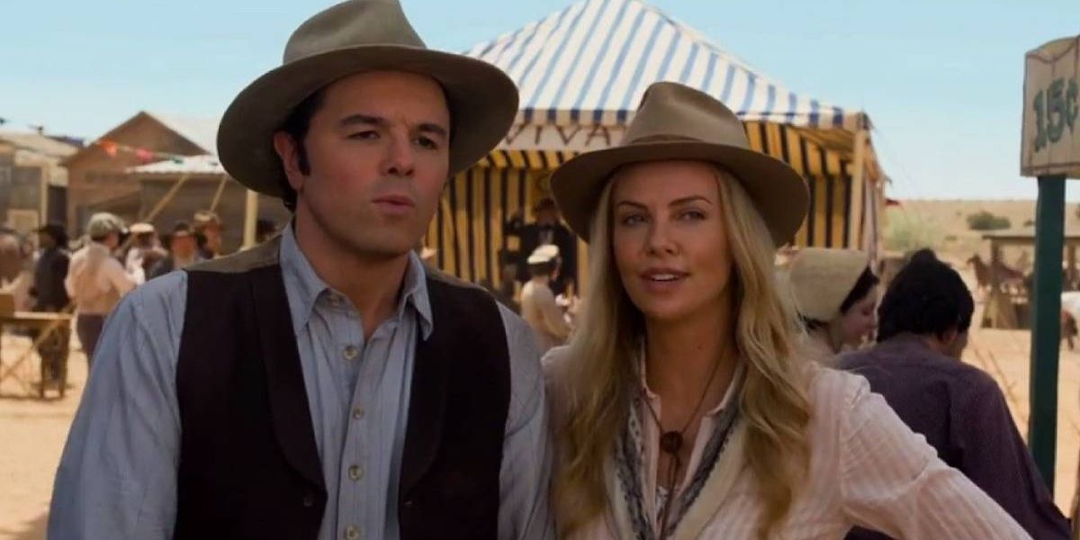 Albert and Anna at the fair in A Million Ways to Die in the West