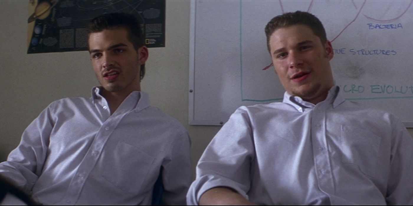 Seth Rogen sits at the back of class in Donnie Darko