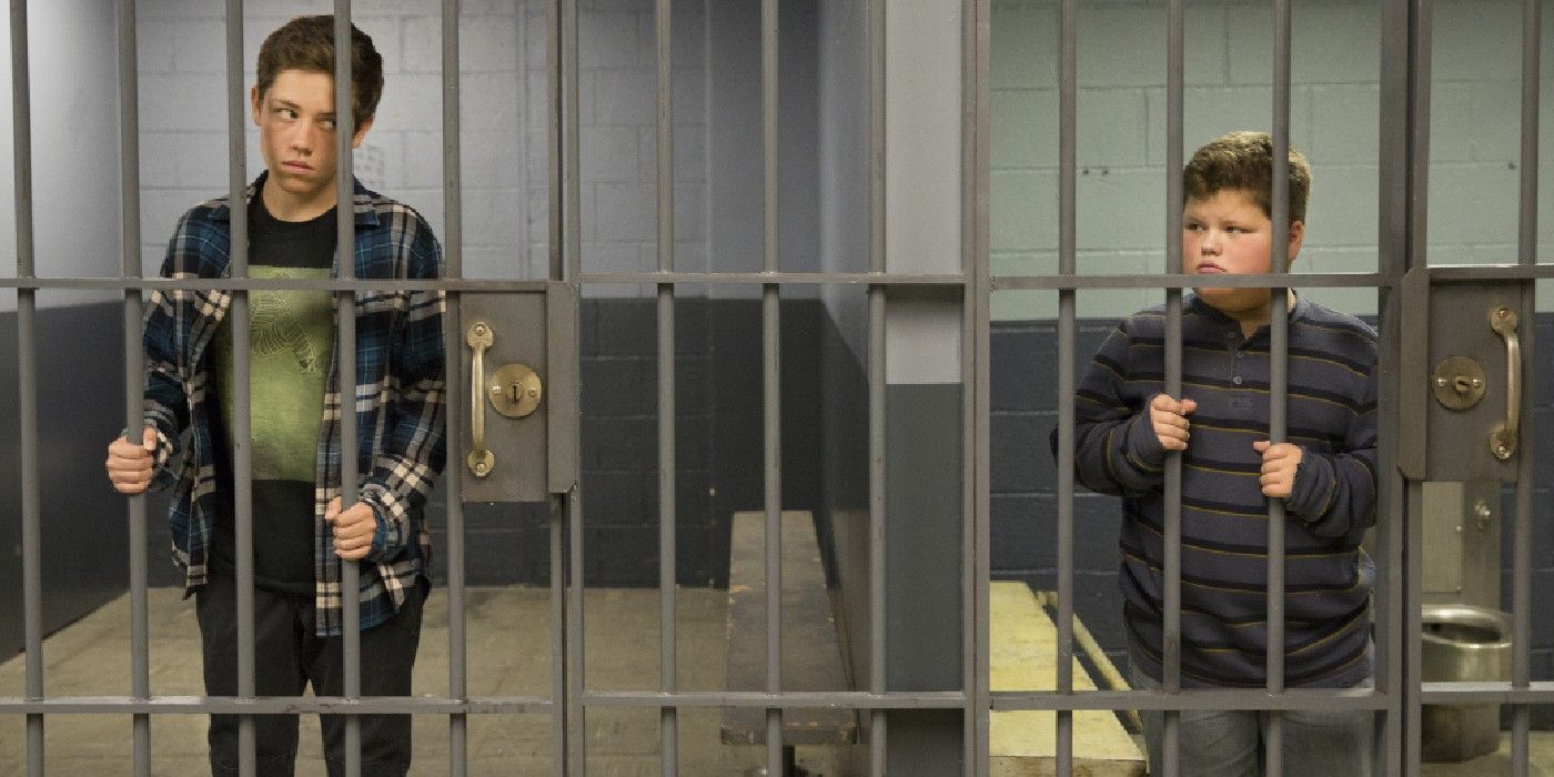 Carl in prison on Shameless