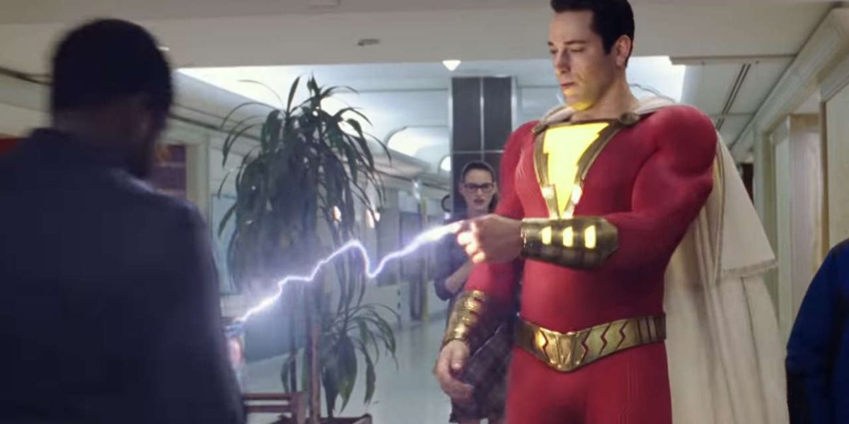 Shazam zaps a stranger's phone with a lightning bolt from his finger