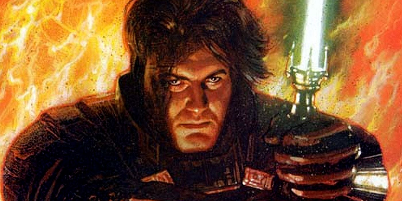 Ulic Qel-Droma with his lightsaber in Star Wars