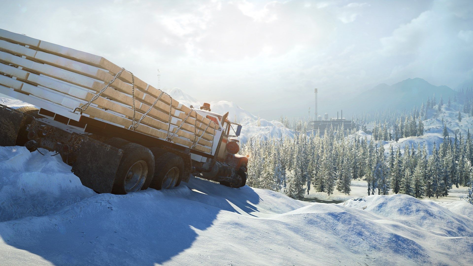 SnowRunner snowy terrain