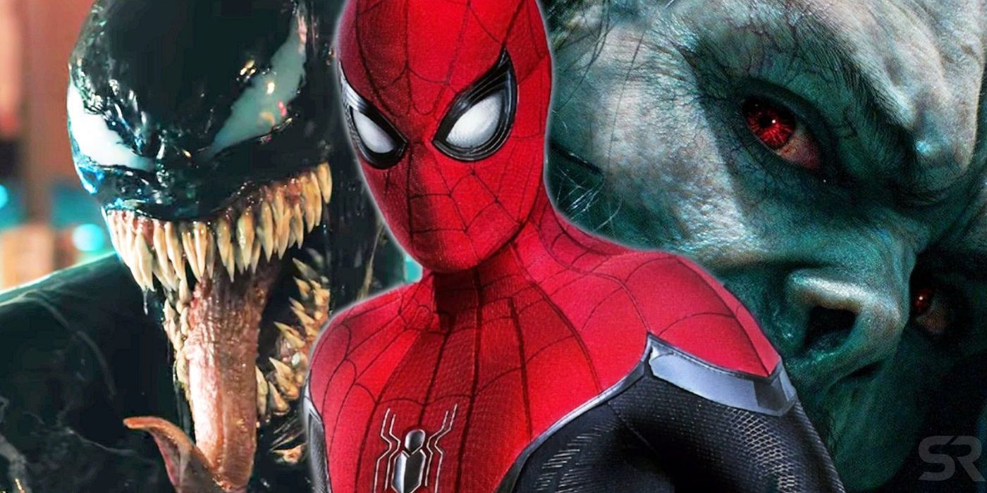 Spider-Man with Venom and Morbius