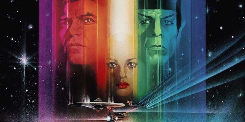 The rainbow poster for Star Trek The Motion Picture is shown.