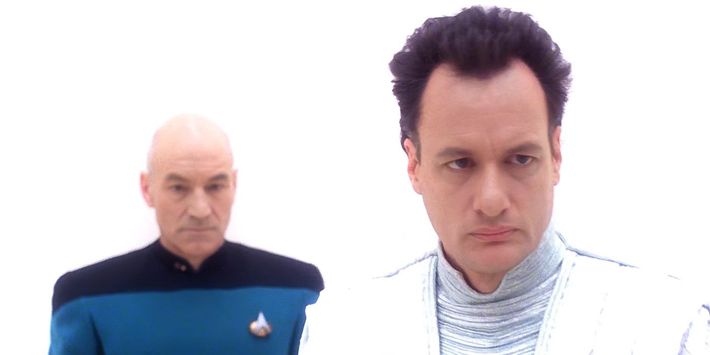 Picard meets Q in the afterlife in Star Trek: The Next Generation