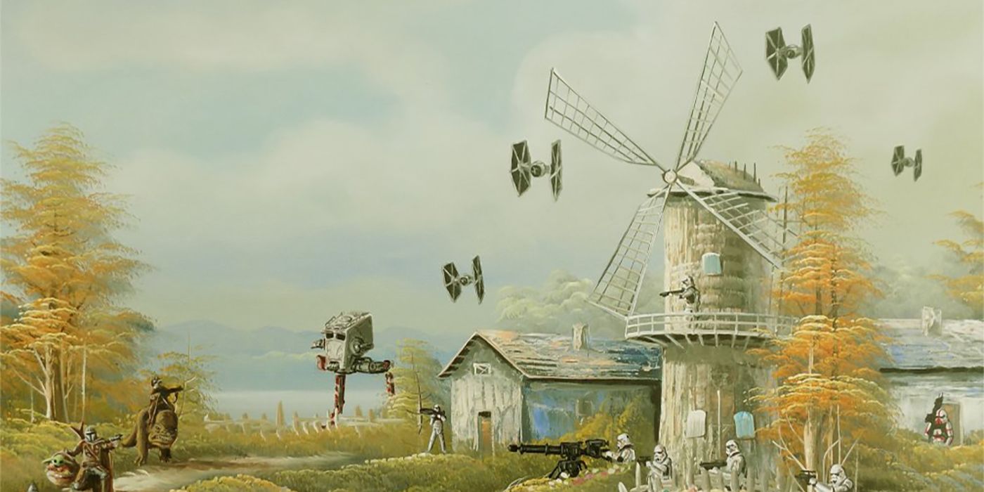 Star wars thrift store paintings discount
