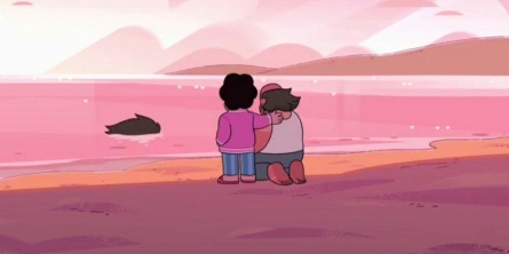 Steven And Greg Watching His Hair Float Away Steven Universe Future