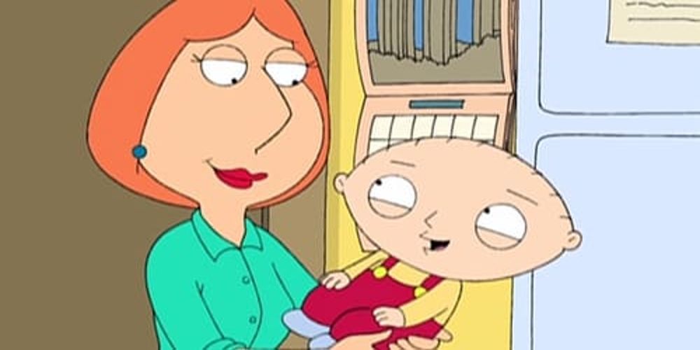 A still from the Family Guy episode "Stewie Loves Lois."