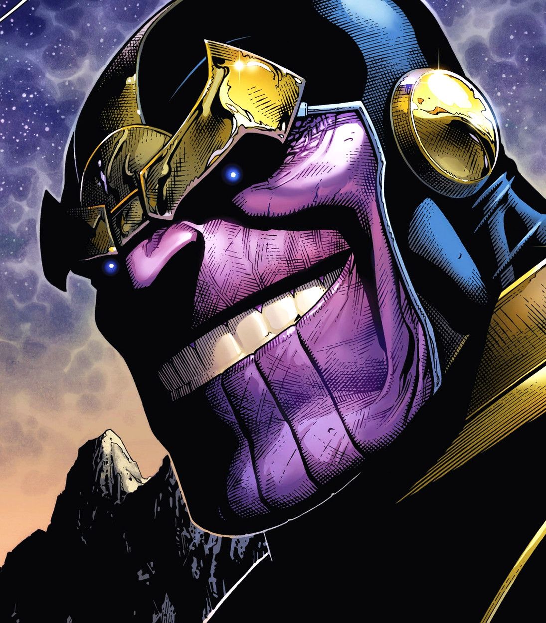 Thanos Comic Smile Vertical