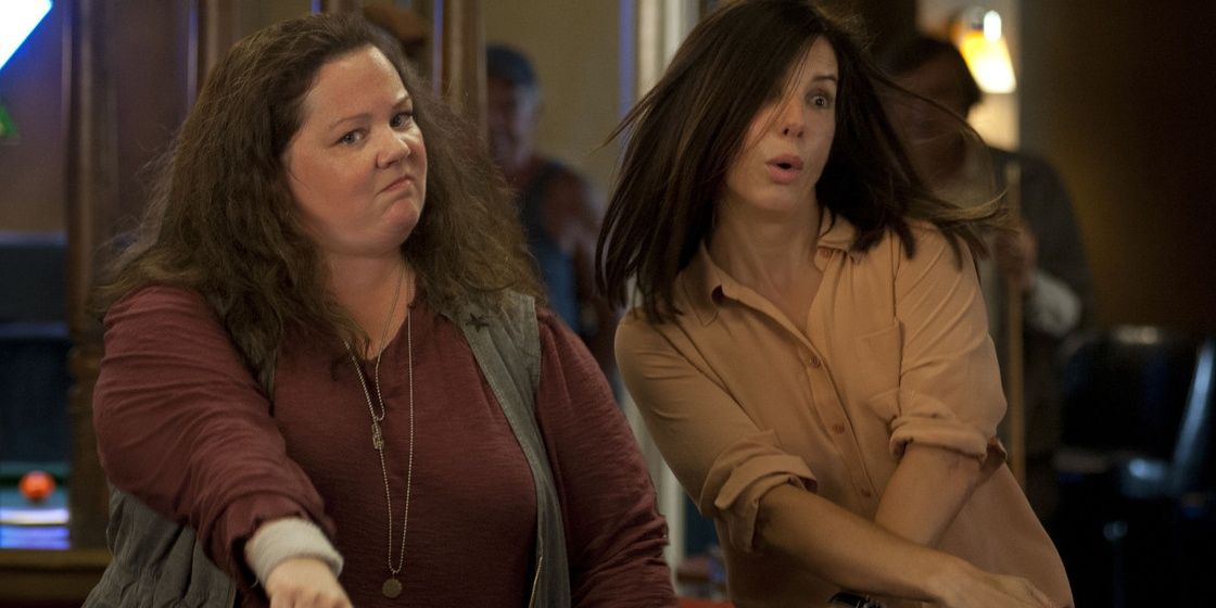 Melissa McCarthy and Sandra Bullock in The Heat.