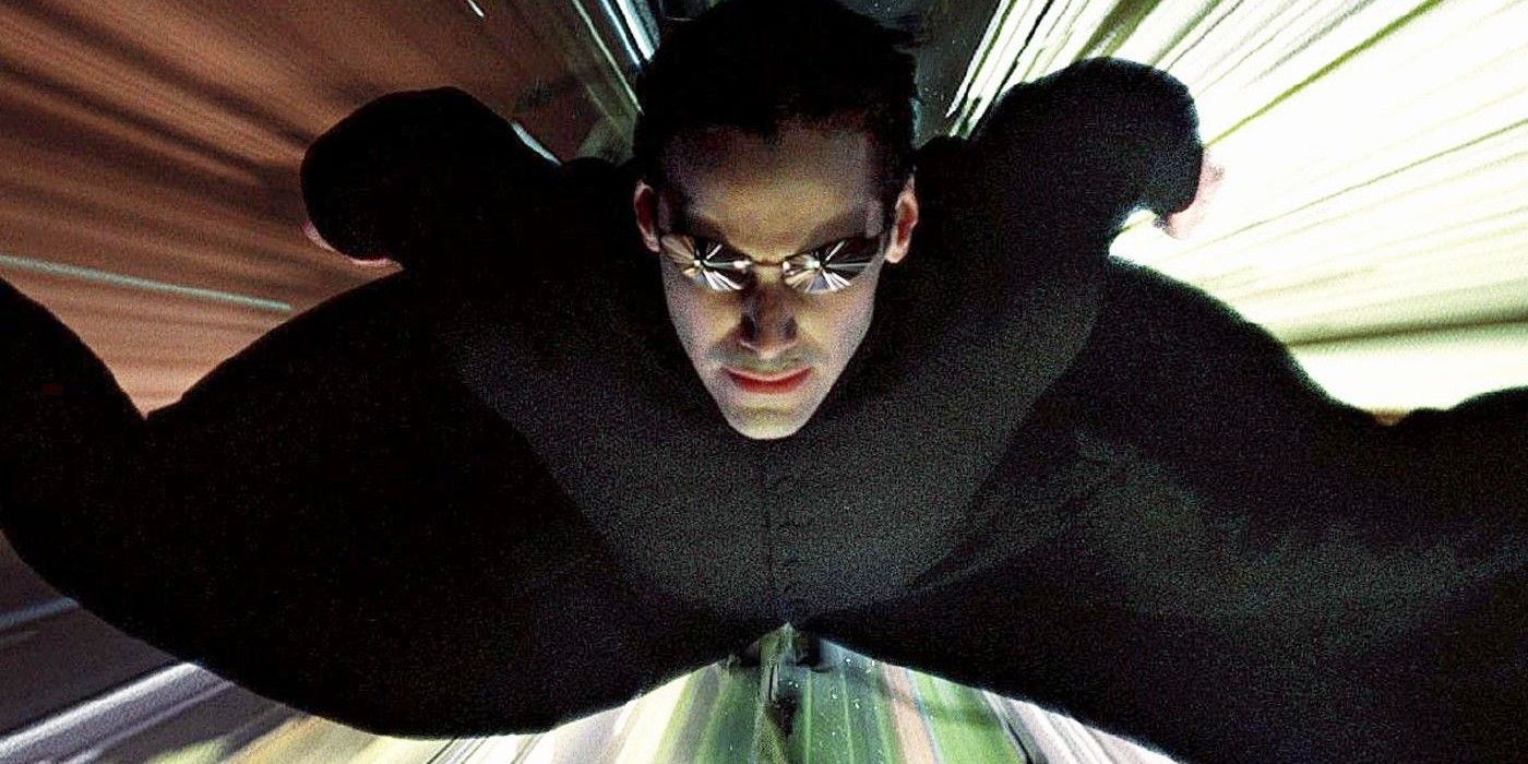 Neo Flying in The Matrix