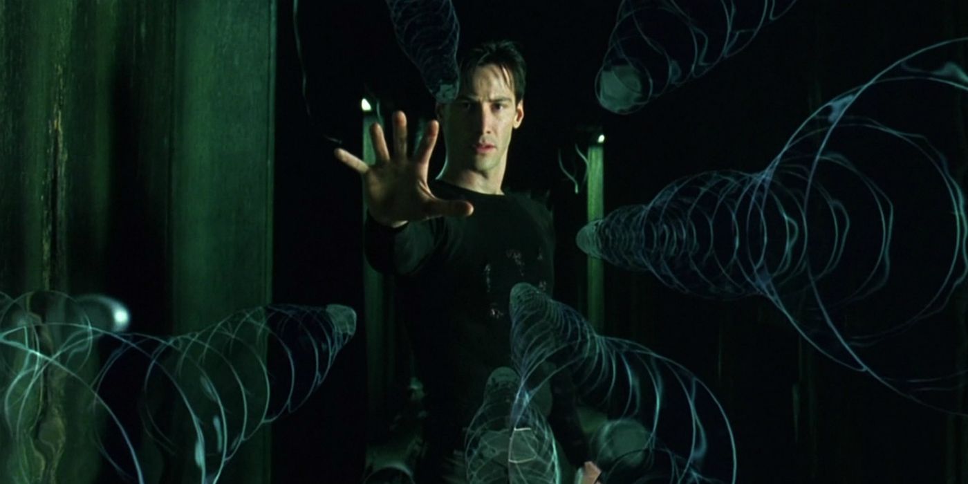 Neo parando balas em Matrix