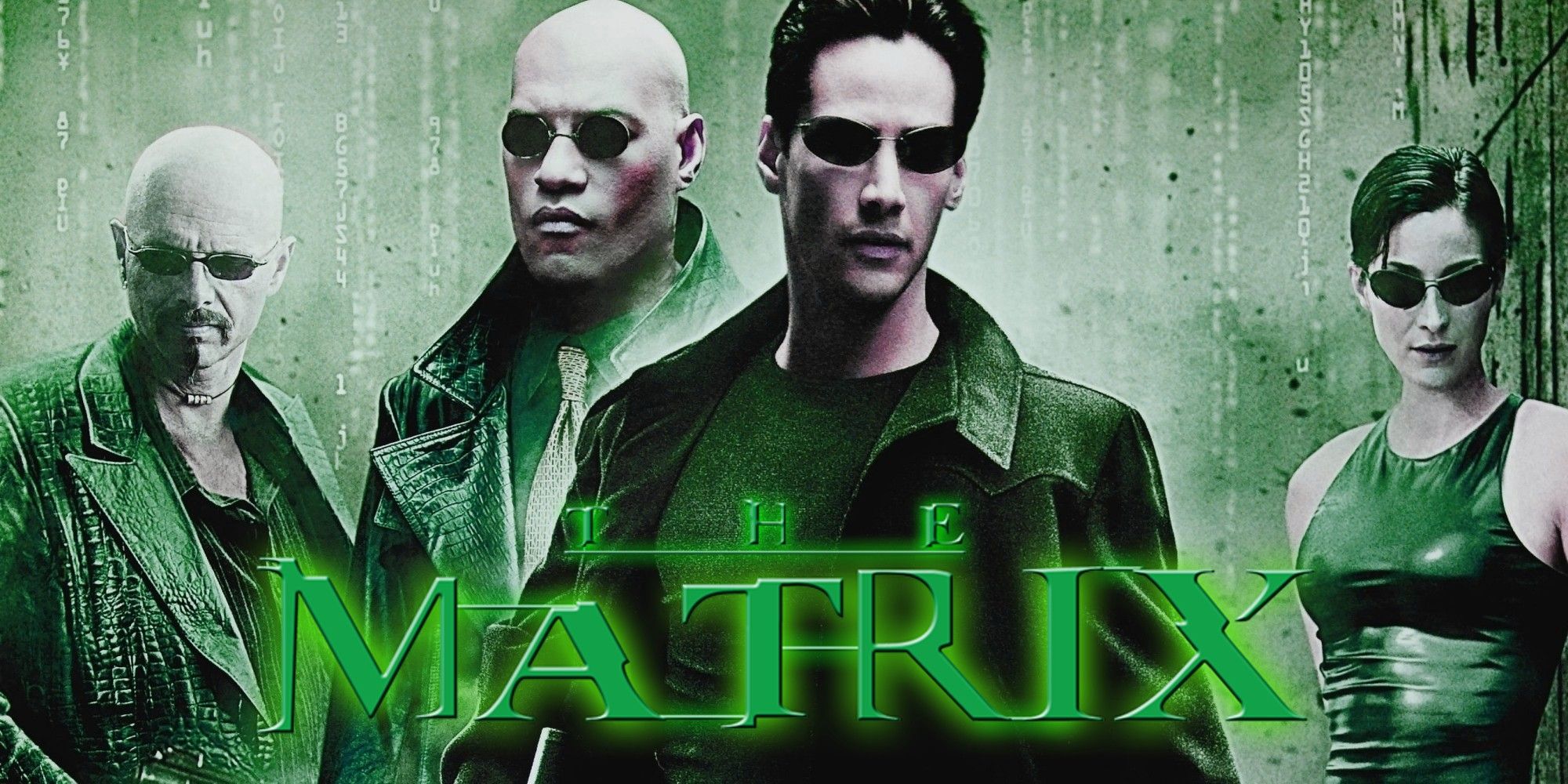 The Matrix poster in green