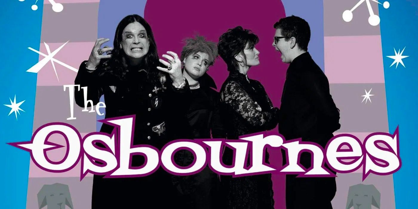Poster for The Osbournes featuring the family