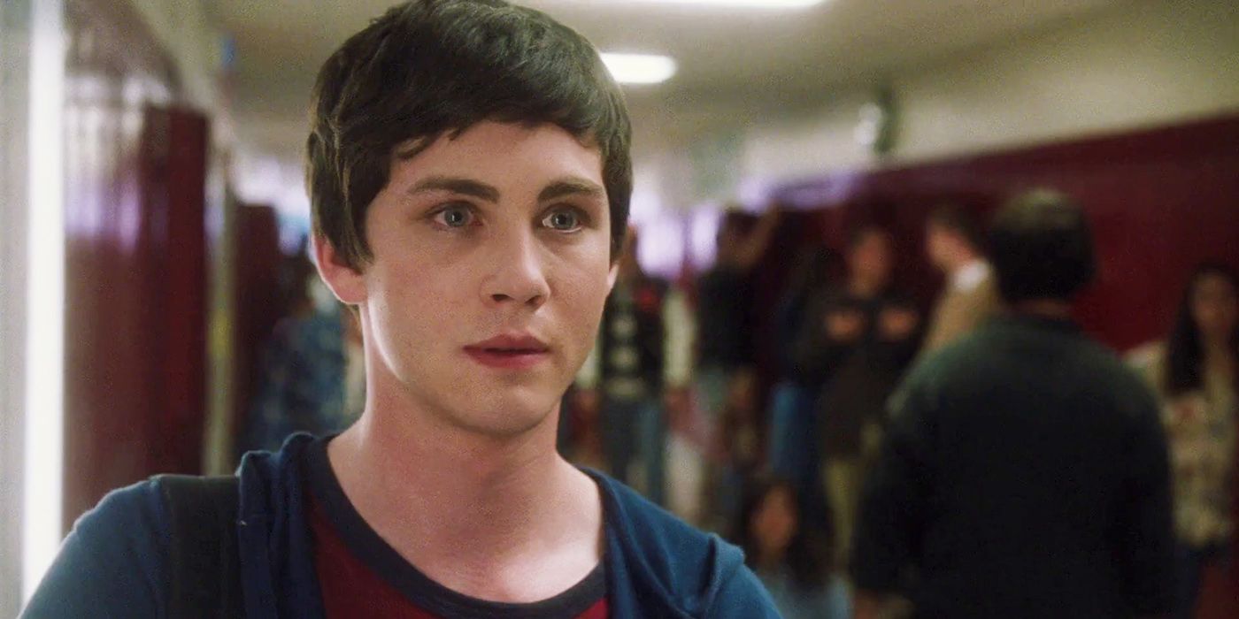 Charlie standing in a hallway in The Perks of Being a Wallflower.