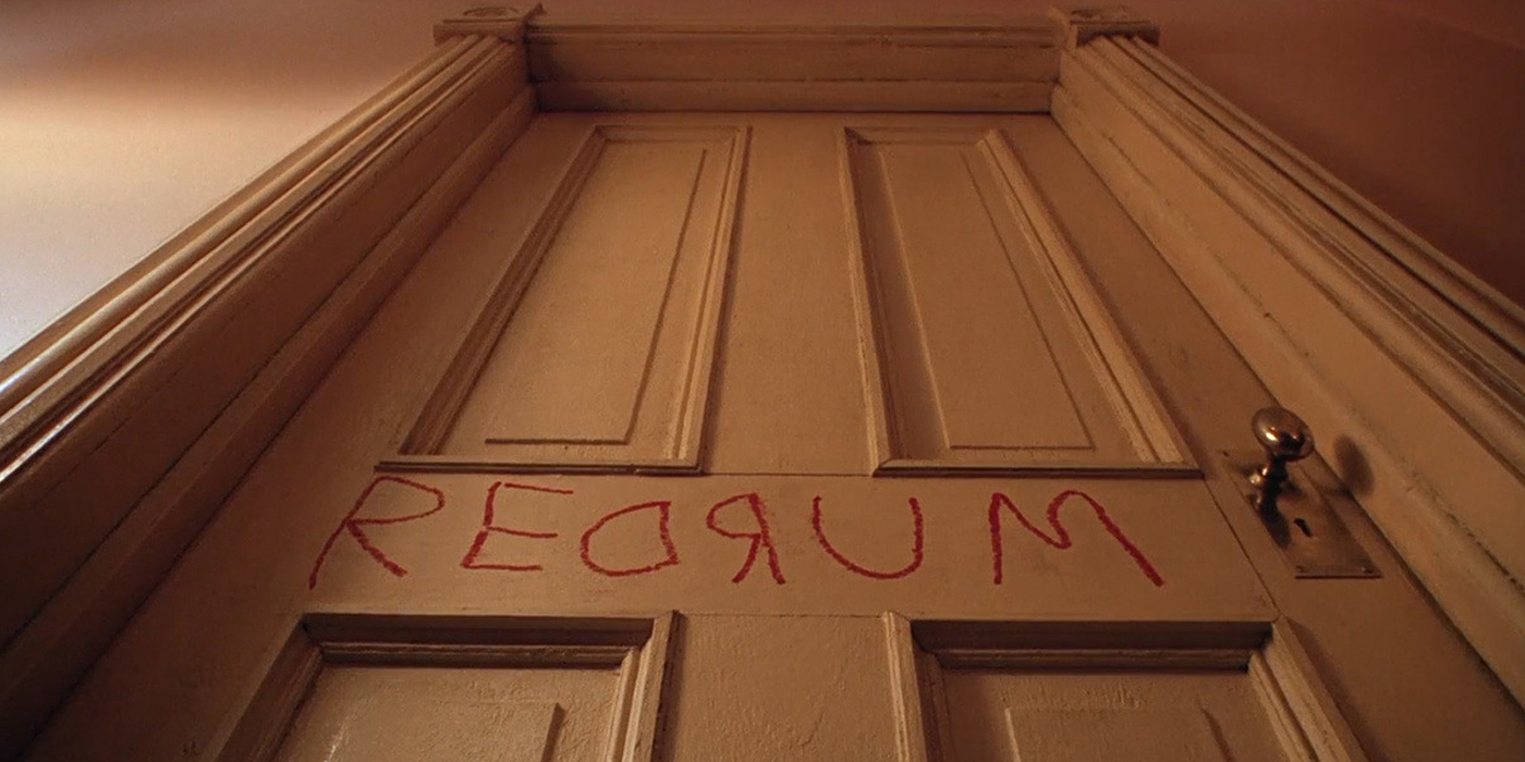Redrum door from the Shining.