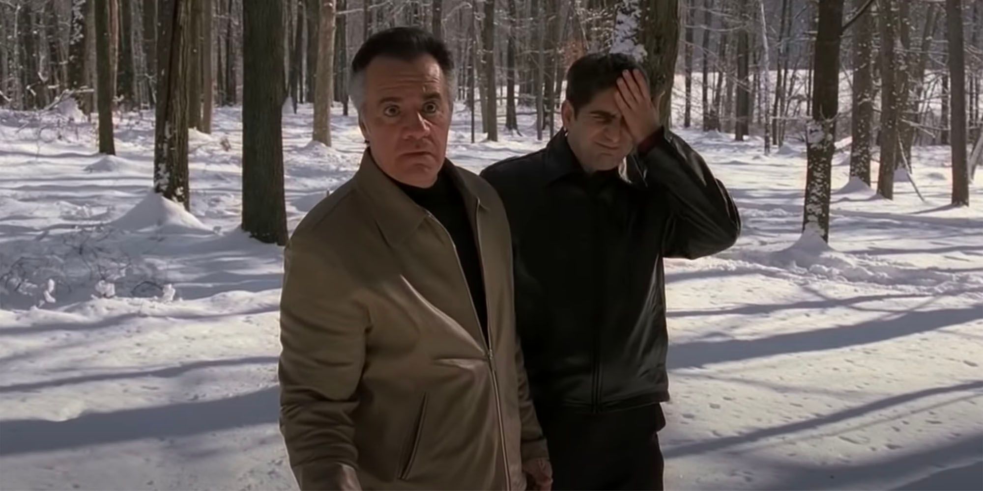 Christopher and Paulie on The Sopranos 