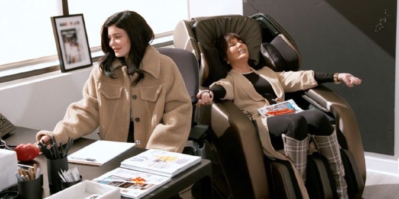 Kylie and Kris in the office on KUWTK