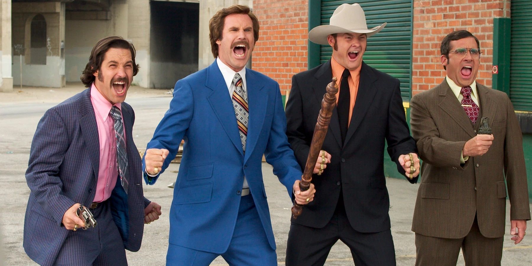 The news team in Anchorman