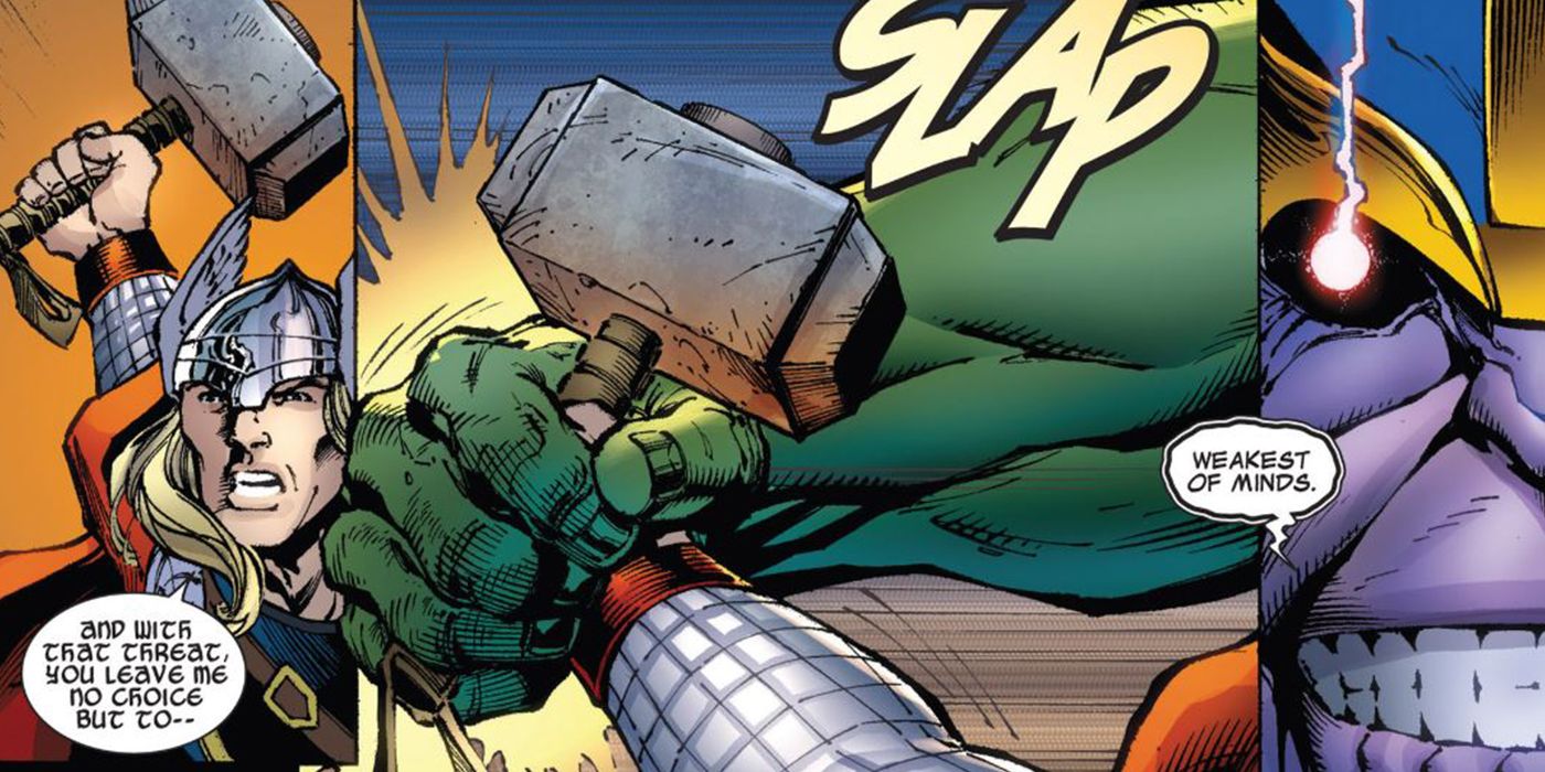 Thor Thanos Mjolnir Hulk