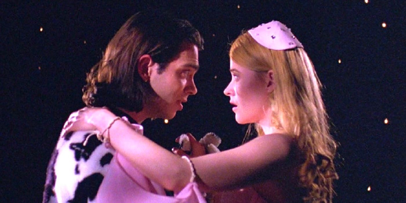 Tromeo and Juliet in a romantic moment looking at each other