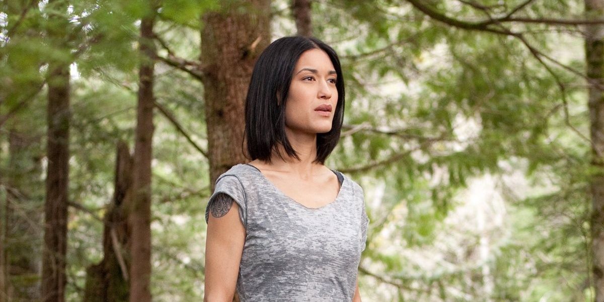 Leah Clearwater in the woods in Twilight