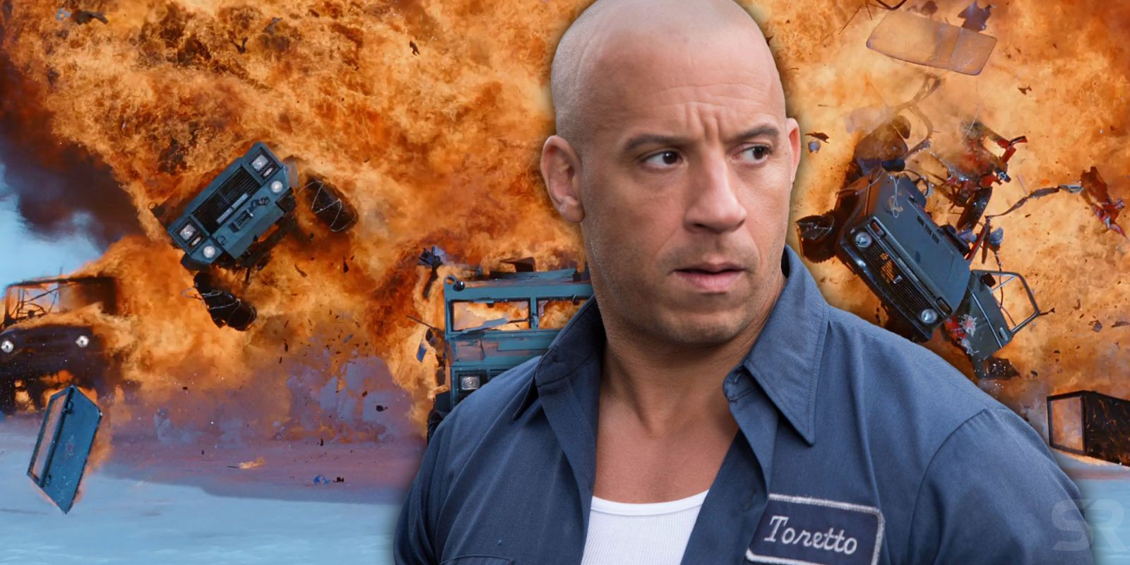 Vin Diesel and The Fate and the Furious Explosion