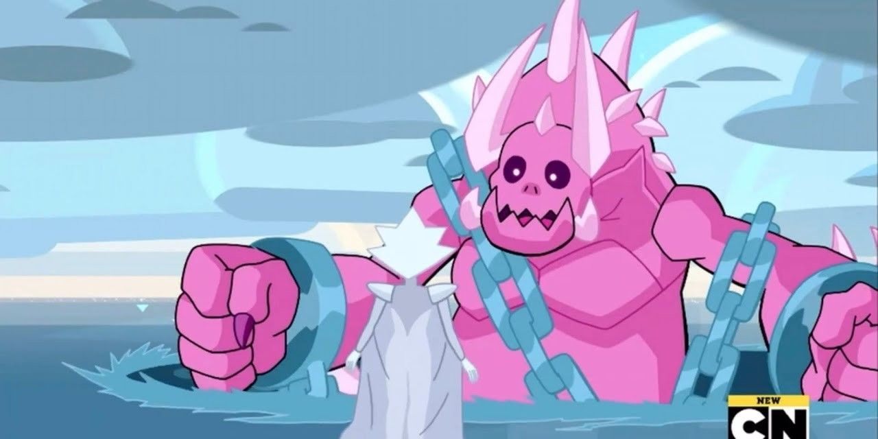 White Diamond and Monster Steven Chained In Steven Universe Future (1)