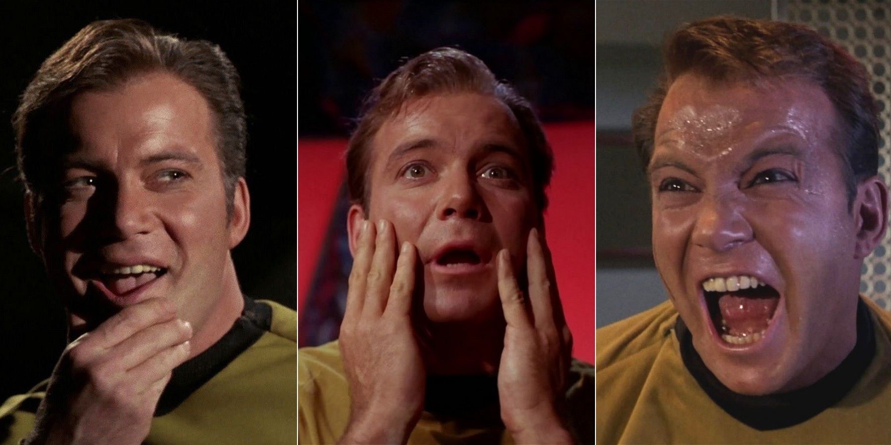 William Shatner as Double Kirks in Star Trek