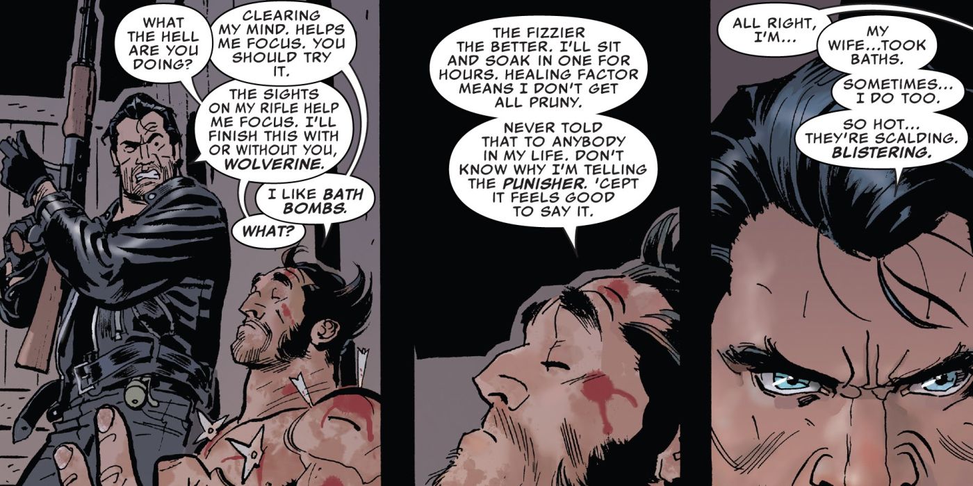 Wolverine and Punisher Love Baths
