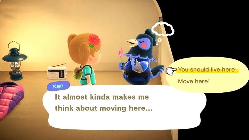 Ken decides to move to the island in Animal Crossing: New Horizons