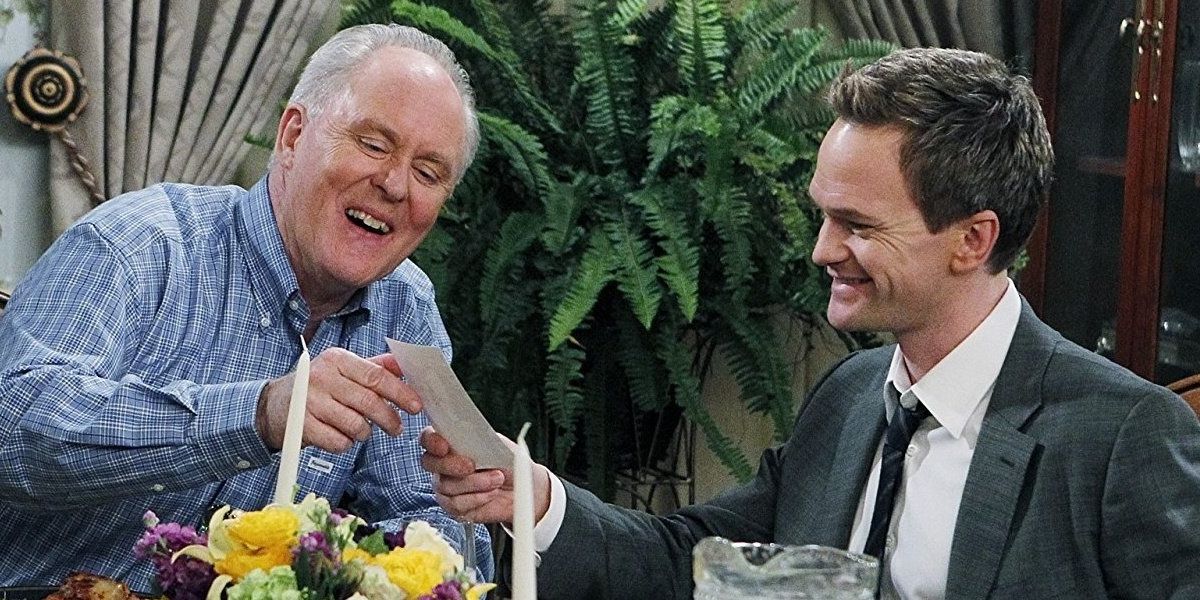 Barney spends time with his dad in How I Met Your Mother.