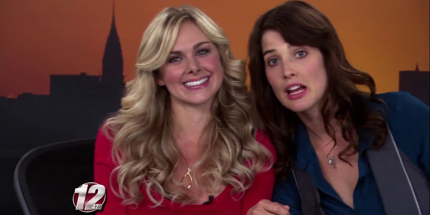 Becky and Robin at work in How I Met Your Mother.