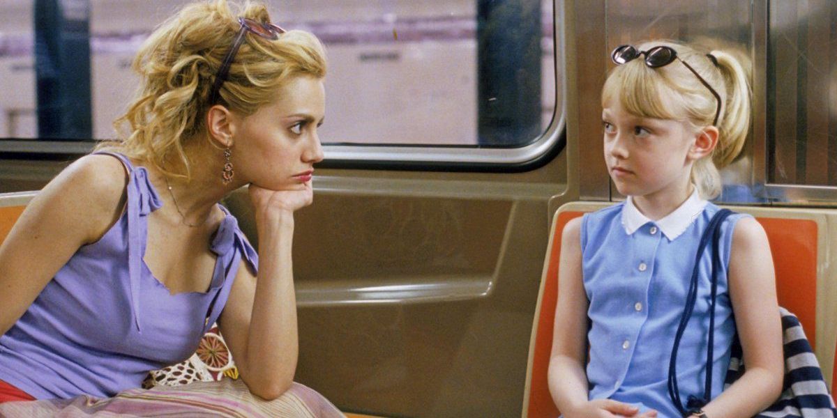 Molly and Ray on the subway in Uptown Girls.