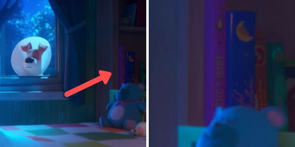 elle’s diary in liams room - secret life of pets 2