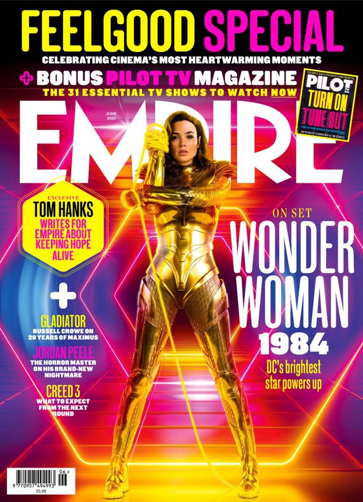 Wonder Woman in her Golden Armor On Empire Cover