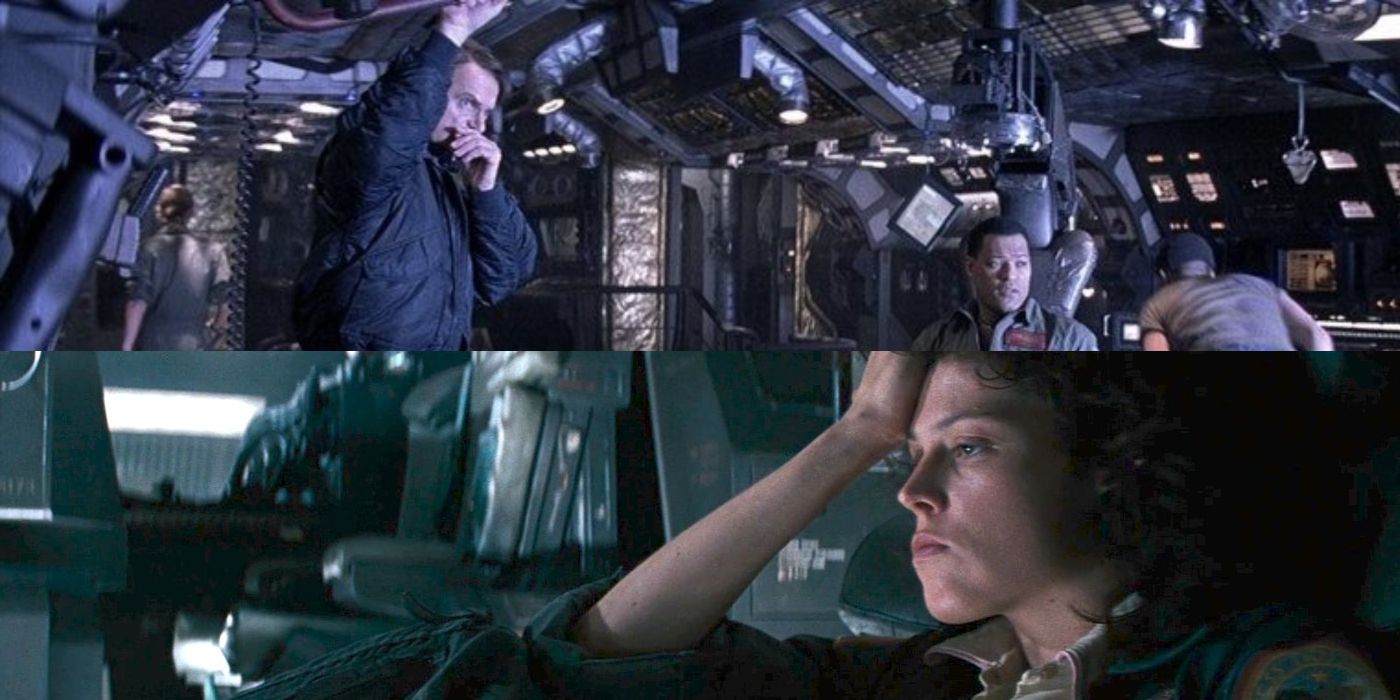 Event Horizon crew and Sigourney Weaver in Alien.