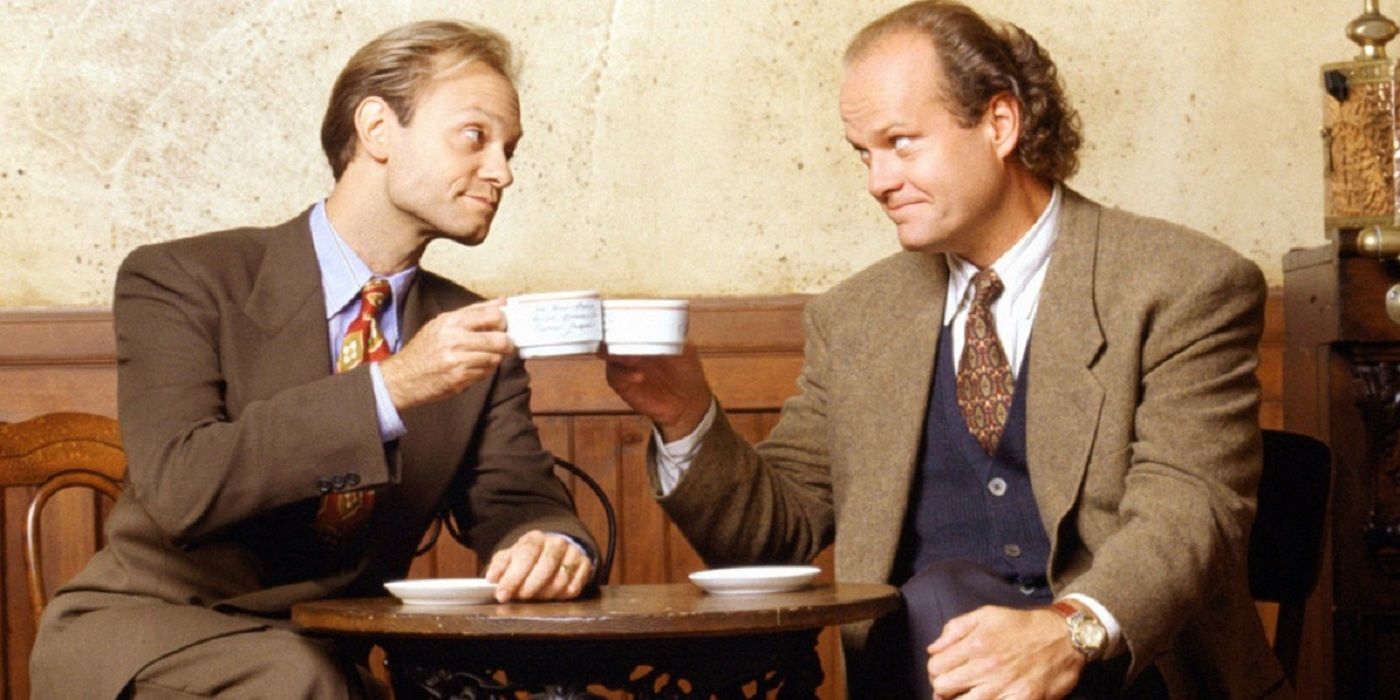 frasier and niles crane toast with two cups of coffee