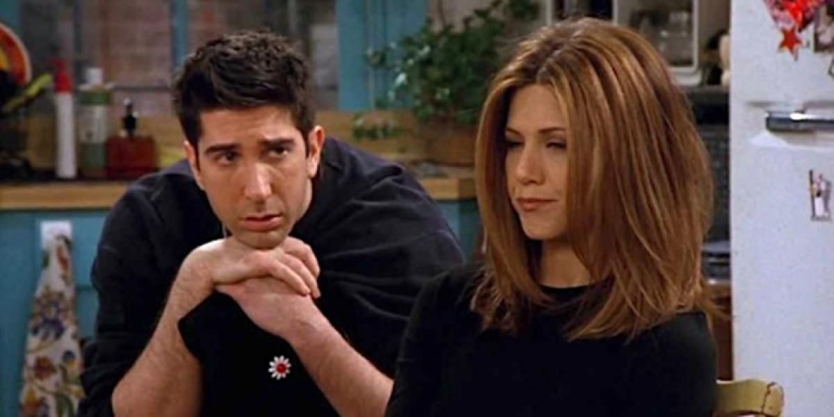 Ross and Rachel fighting in Friends.